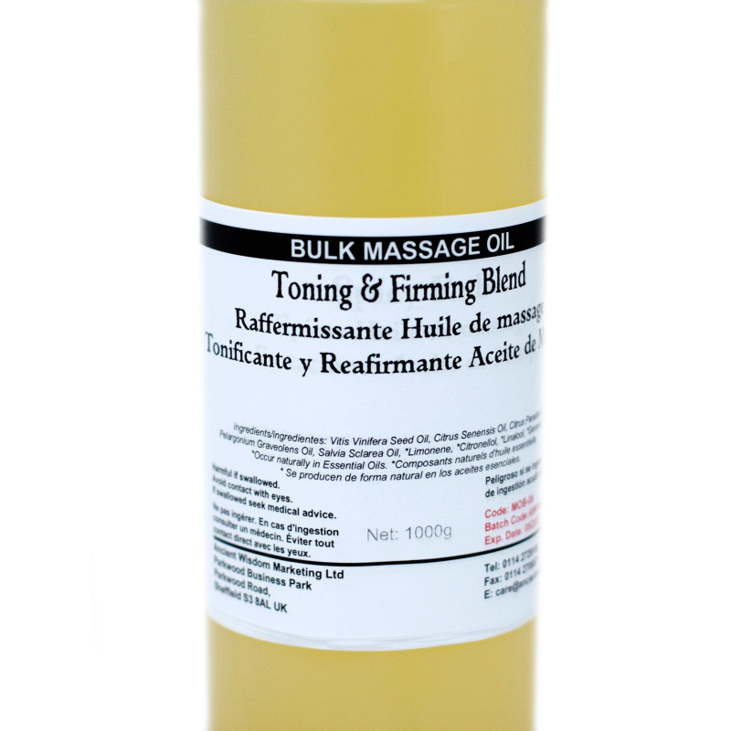 Huile de massage tonifiante et raffermissante 1 kg