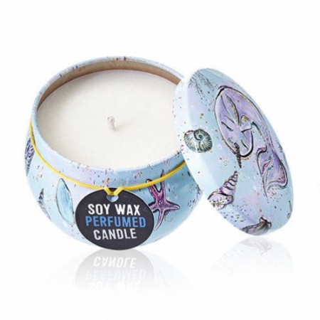 Bougie Art Tin - Vie marine