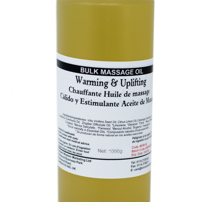 Huile de massage chaude et revigorante 1 kg