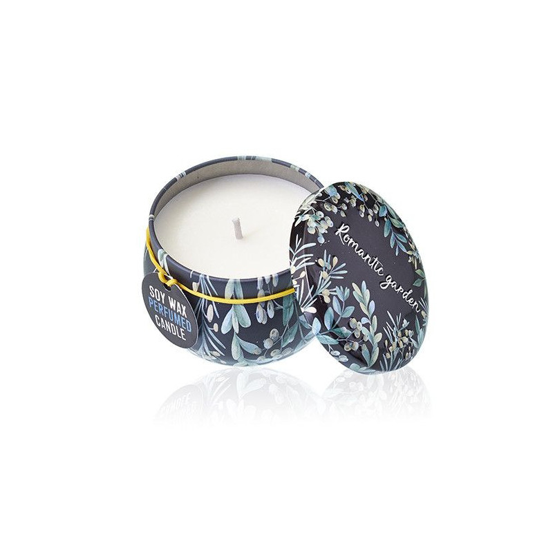 Bougie Art Tin - Jardin romantique