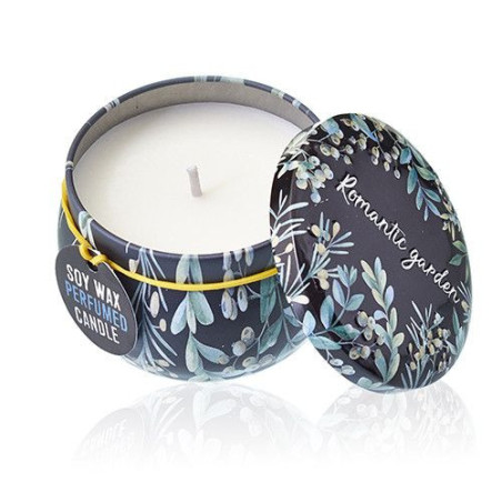 Bougie Art Tin - Jardin romantique