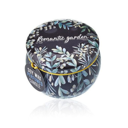 Bougie Art Tin - Jardin romantique