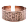 Bracelet tibétain en cuivre - Fleur de vie