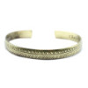 Bracelet tibétain en laiton - Feuille tribale fine