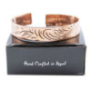 Bracelet tibétain en cuivre - Larges tourbillons tribaux