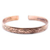 Bracelet tibétain en cuivre - Motifs tribaux fins
