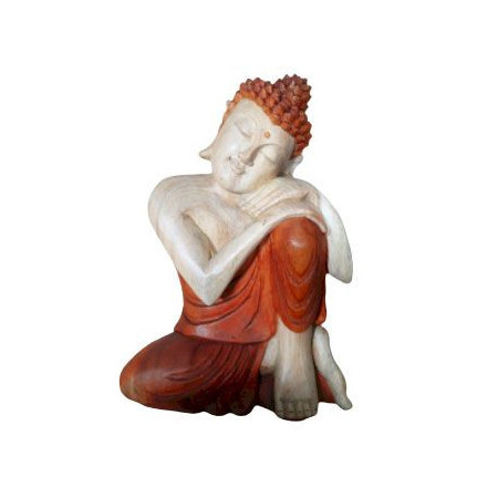Statue de Bouddha sculptée à la main - 30 cm Pensée