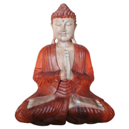 Statue de Bouddha sculptée à la main - 40 cm Bienvenue