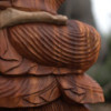 Statue de Bouddha sculptée à la main - 40 cm Main vers le bas