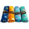 Paréo Bali Block Print - Feuilles tropicales (4 couleurs assorties)