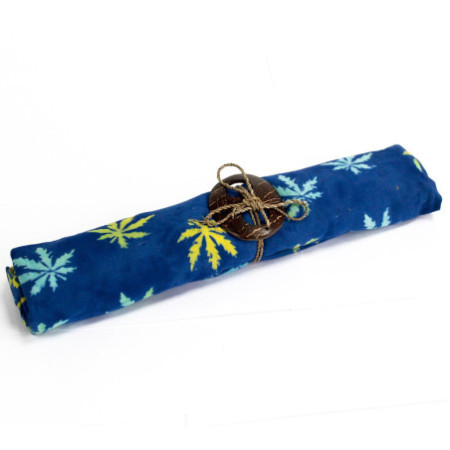 Paréo Bali Block Print - Feuilles tropicales (4 couleurs assorties)