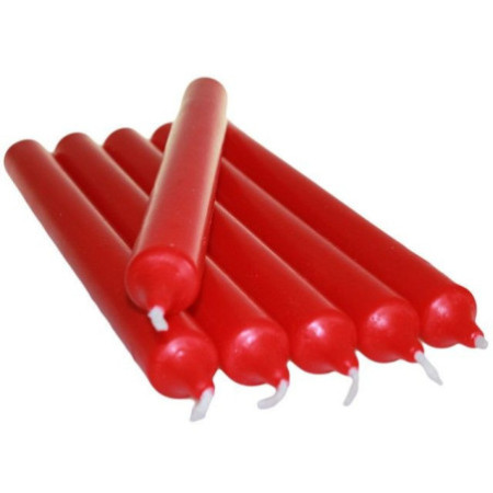 Bougies de dîner rouges en vrac (100)