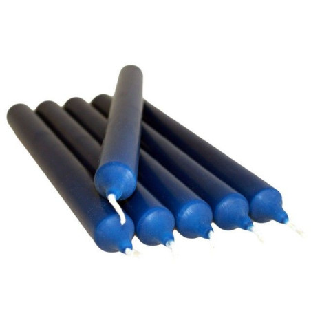 Bougies de table bleu marine en vrac (100)