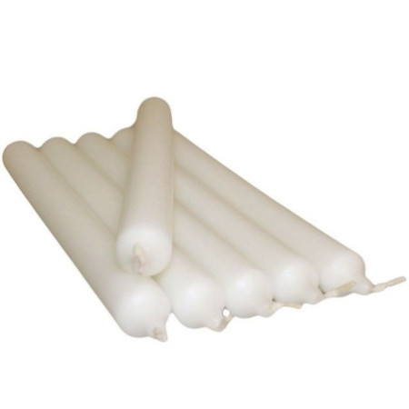 Bougies de table blanches en vrac (100)