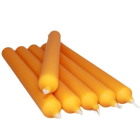 Bougies de dîner orange vif en vrac (100)