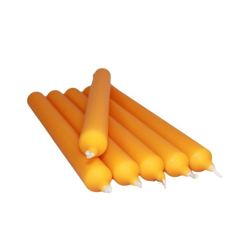 Bougies de dîner orange vif en vrac (100)