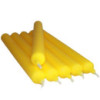 Bougies de table jaune citron en vrac (100)