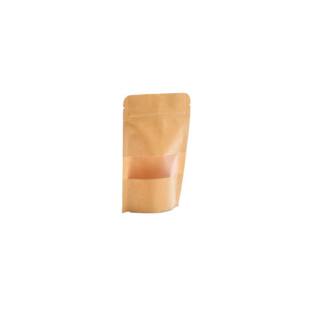 10x Sachets Kraft à Fenêtre 10x16 cm