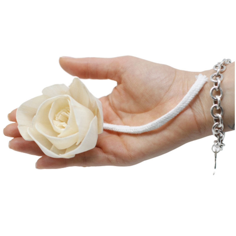 Fleurs naturelles pour diffuseur - Grande rose sur ficelle