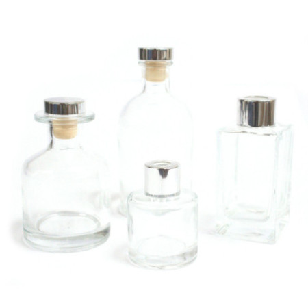 Bouteille ronde et couvercle diffuseur - 120 ml
