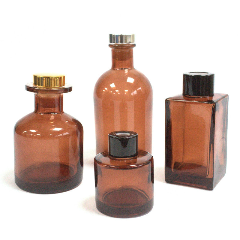 Flacon diffuseur rond antique de 200 ml - Ambre
