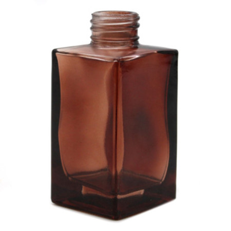 Flacon diffuseur carré à roseaux longs de 100 ml - Ambre