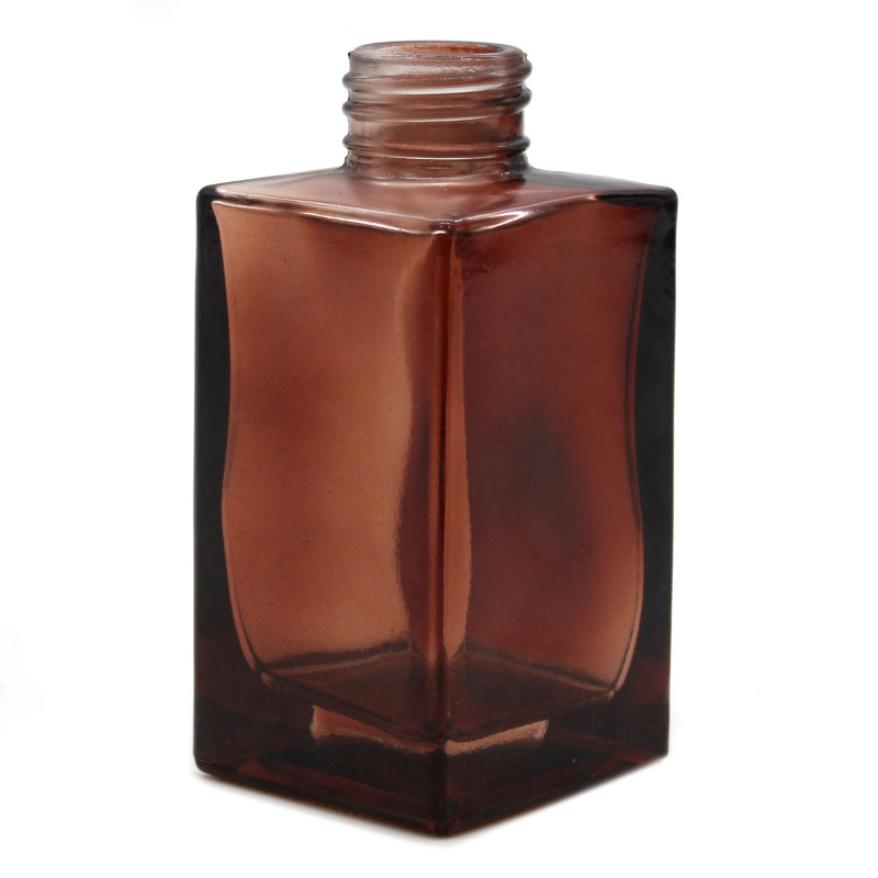 Flacon diffuseur carré à roseaux longs de 100 ml - Ambre