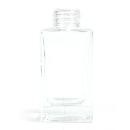 Flacon diffuseur carré long de 100 ml - Transparent