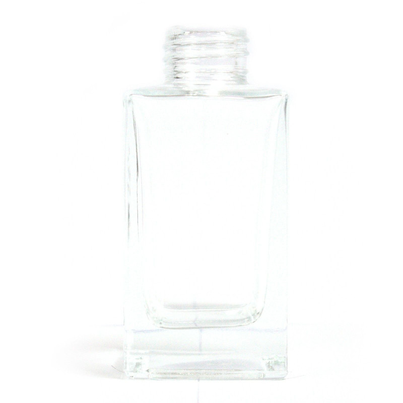 Flacon diffuseur carré long de 100 ml - Transparent