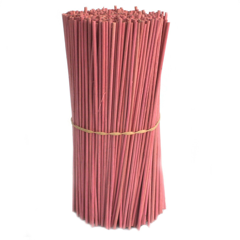 Bâtonnets diffuseurs de parfum roses - 25 cm x 3 mm - 500 g