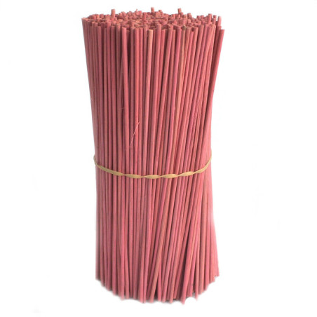 Bâtonnets diffuseurs de parfum roses - 25 cm x 3 mm - 500 g