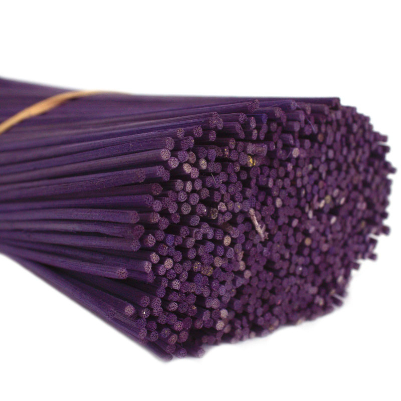 Bâtonnets diffuseurs de parfum violets - 25 cm x 3 mm - 500 g