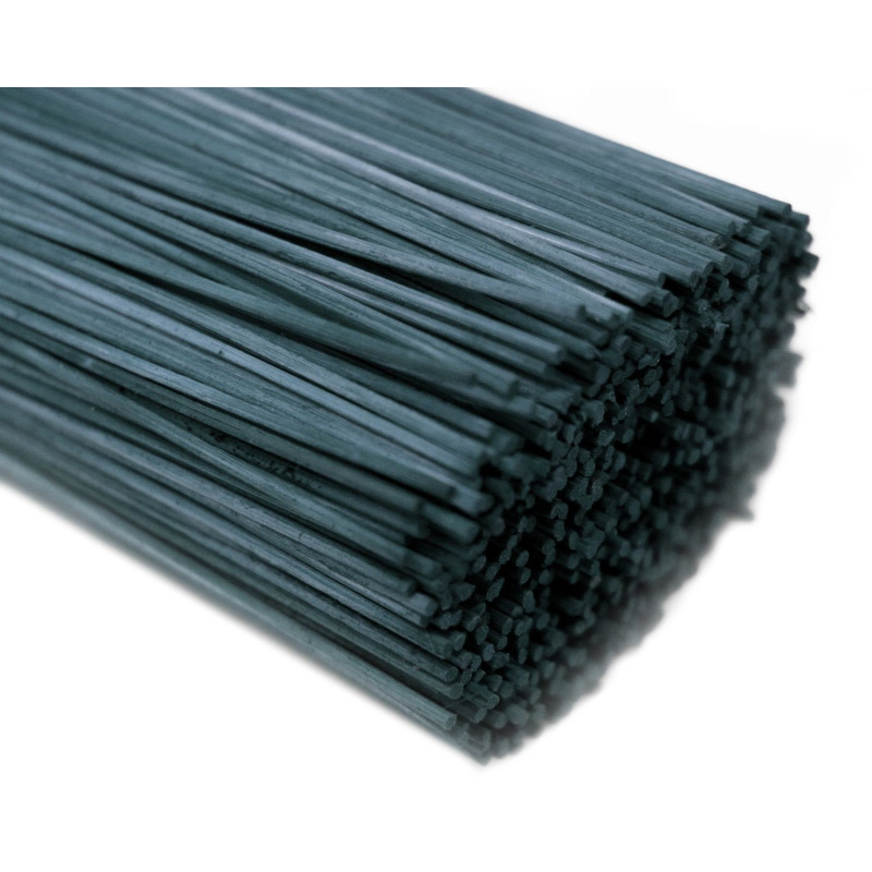 Bâtonnets diffuseurs de parfum verts - 25 cm x 3 mm - 500 g
