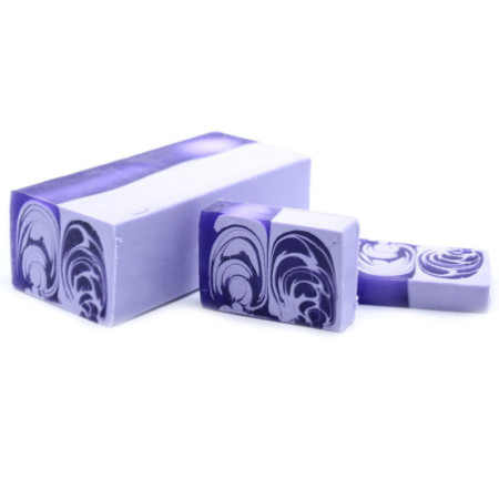 Savon artisanal - Lilas - Tranche 115g environ