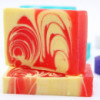 Savon artisanal - Fraise - Tranche 115g environ