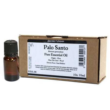 10x 10 ml d'huile essentielle de Palo Santo 10x 10 ml sans étiquette