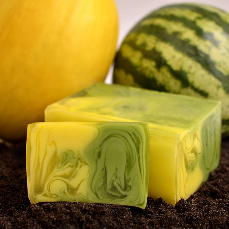 Pain de savon artisanal 1,2 kg - Melon