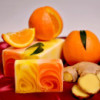 Pain de savon artisanal 1,2 kg - Orange et gingembre