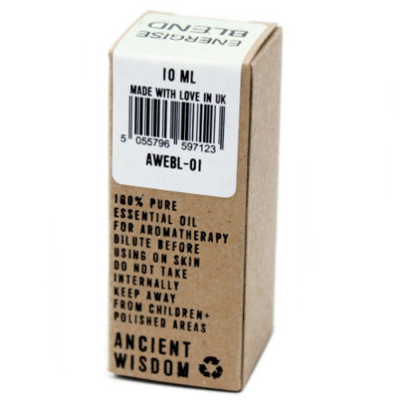 Mélange d'huiles essentielles énergisantes - En boîte - 10 ml