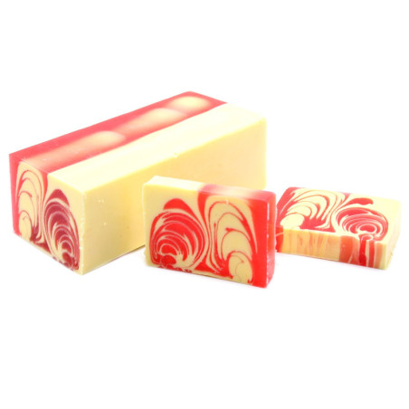 Pain de savon artisanal 1,2 kg - Fraise