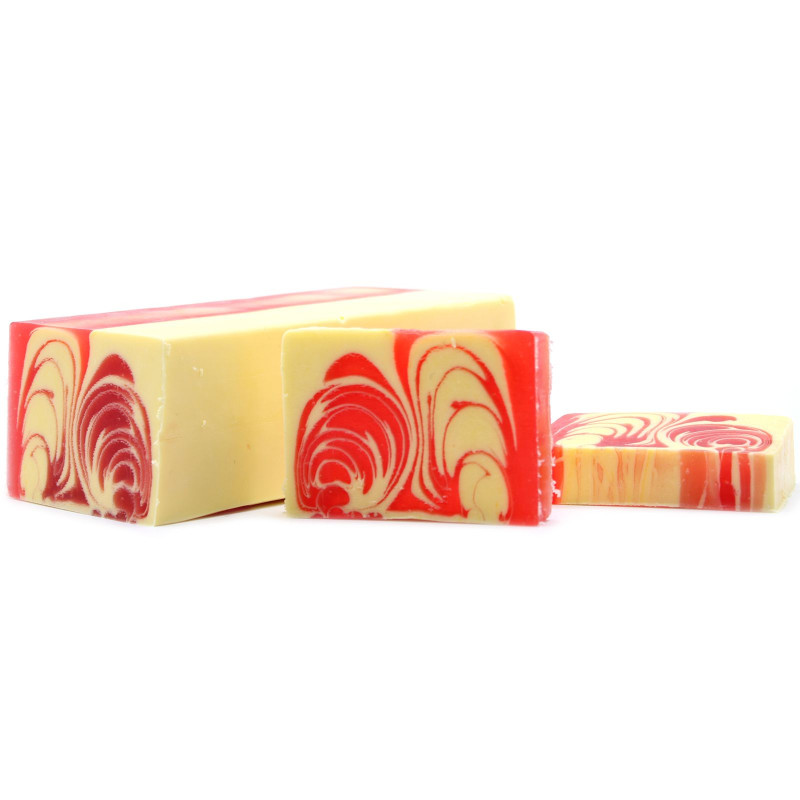 Pain de savon artisanal 1,2 kg - Fraise