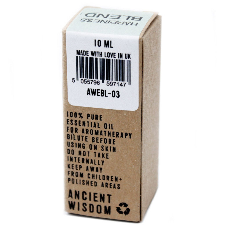 Mélange d'huiles essentielles Bonheur - En boîte - 10 ml
