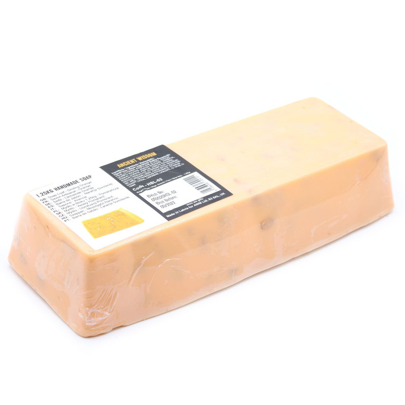 Pain de savon artisanal 1,25 kg - Orange souriante