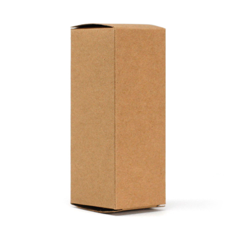 Coffret pour flacon ambré de 50 ml - Marron