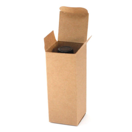 Coffret pour flacon ambré de 50 ml - Marron
