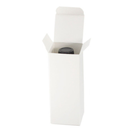 Coffret pour flacon ambré de 50 ml - Blanc