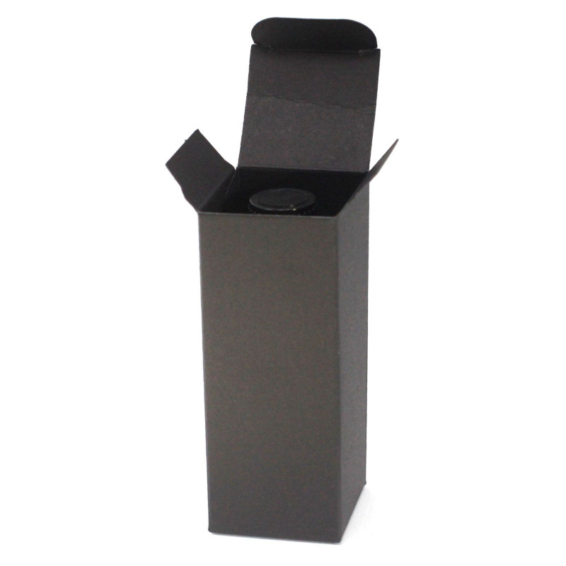 Coffret pour flacon ambré de 50 ml - Noir