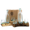 Verre Molton sur bois - Service à whisky