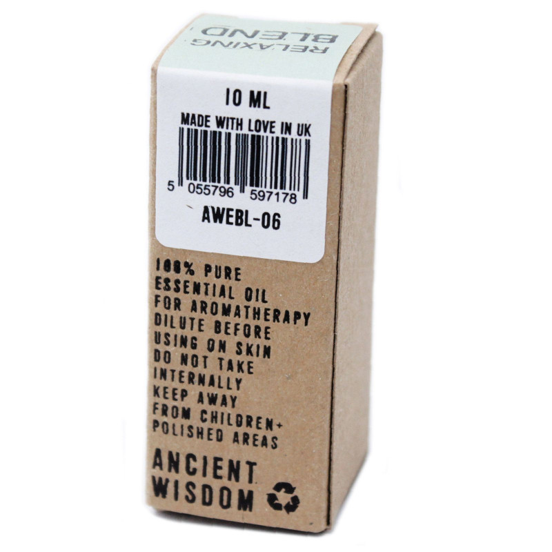 Mélange d'huiles essentielles relaxantes - En boîte - 10 ml