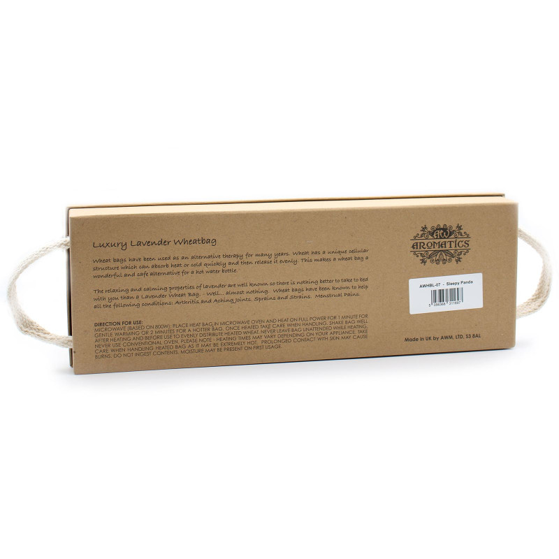 Sac de blé lavande de luxe dans un coffret cadeau - Sleepy Panda